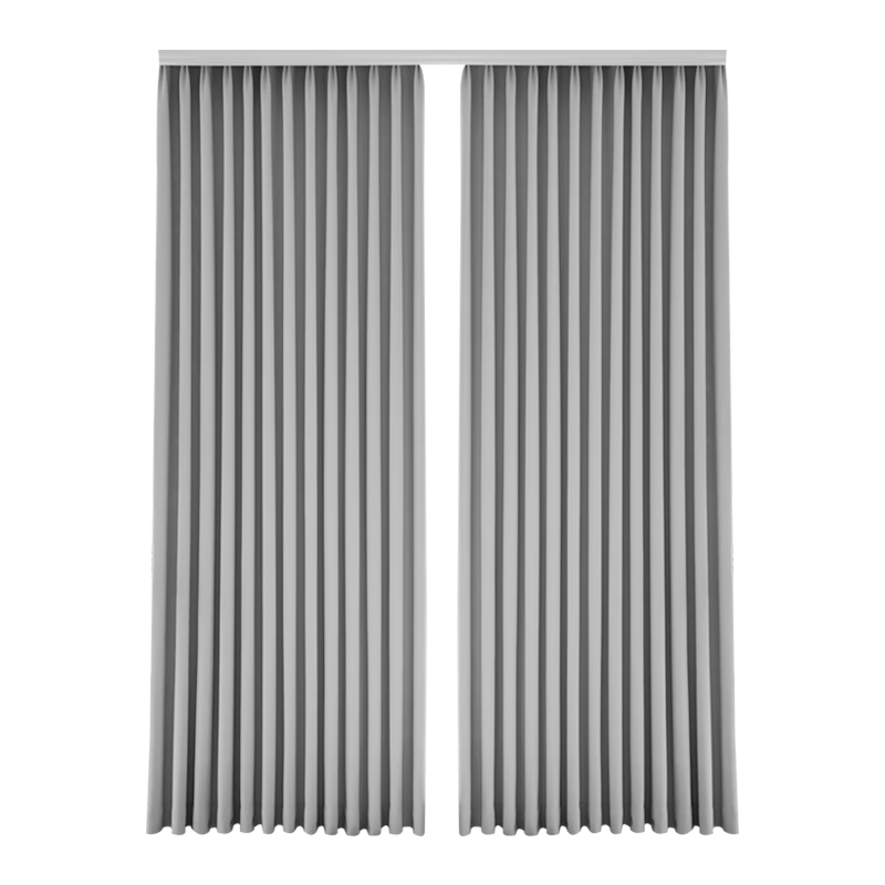 Jinchan Blackout Curtains for Home, Soundproof Bedroom Living Room High-End Draped Curtains Set with Perforated Holes, Moon Rock Gray 220*270