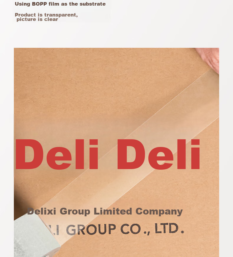Deli High-Quality Transparent Packing Tape, 45mm*100m*50um, 6 Rolls/tube, Office Supplies, 33193 3