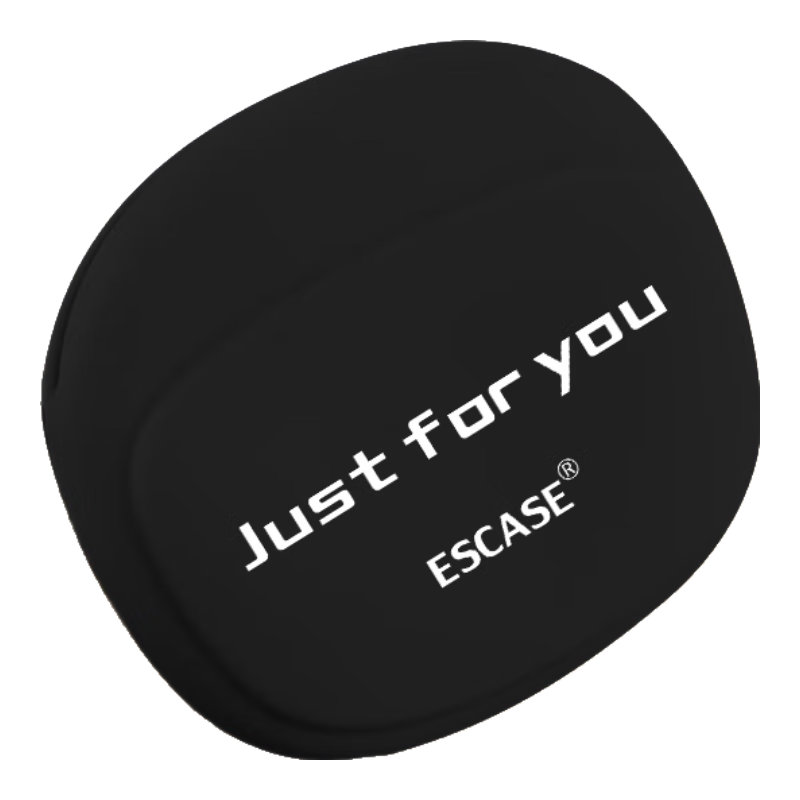 ESCASE Earphone Storage Case Compatible with Apple AirPods Pro Second Generation, Wired Control Earphones, Charger, USB Drive, USB Shield Memory Card Charger, And Other Silicone Storage Boxes - Jazz Black