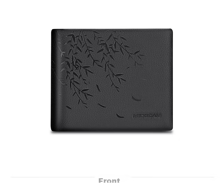 MEXICAN Men's Wallet, Short Style, Top-Grain Leather, Bifold, Silver Coin Purse, Multi-Card Slots, Birthday Gift for Me 13