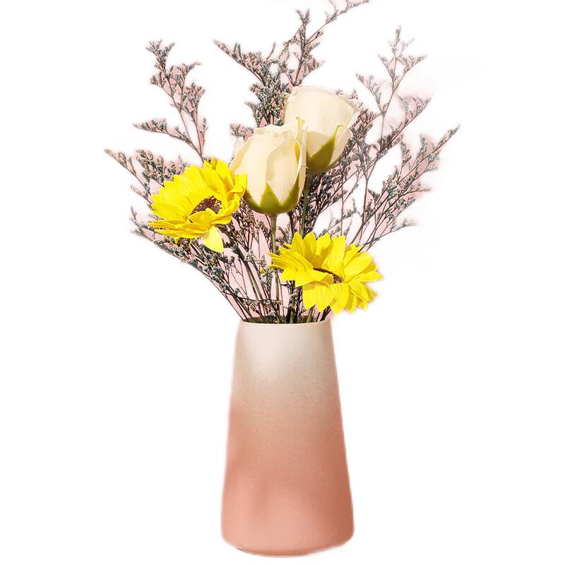 Jidukongjian Ceramic Vase Flower Arrangement Tool, Living Room Craft, Desktop Ornament, Coffee Table Decoration, Flower Arrangement Holder