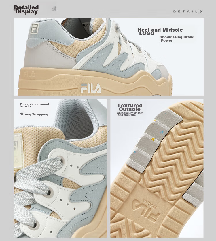 FILA Official Women's Shoes, ROSETTA Modern Sneakers, Colorful Shoes, Platform Shoes, Fashionable Casual Shoes 14