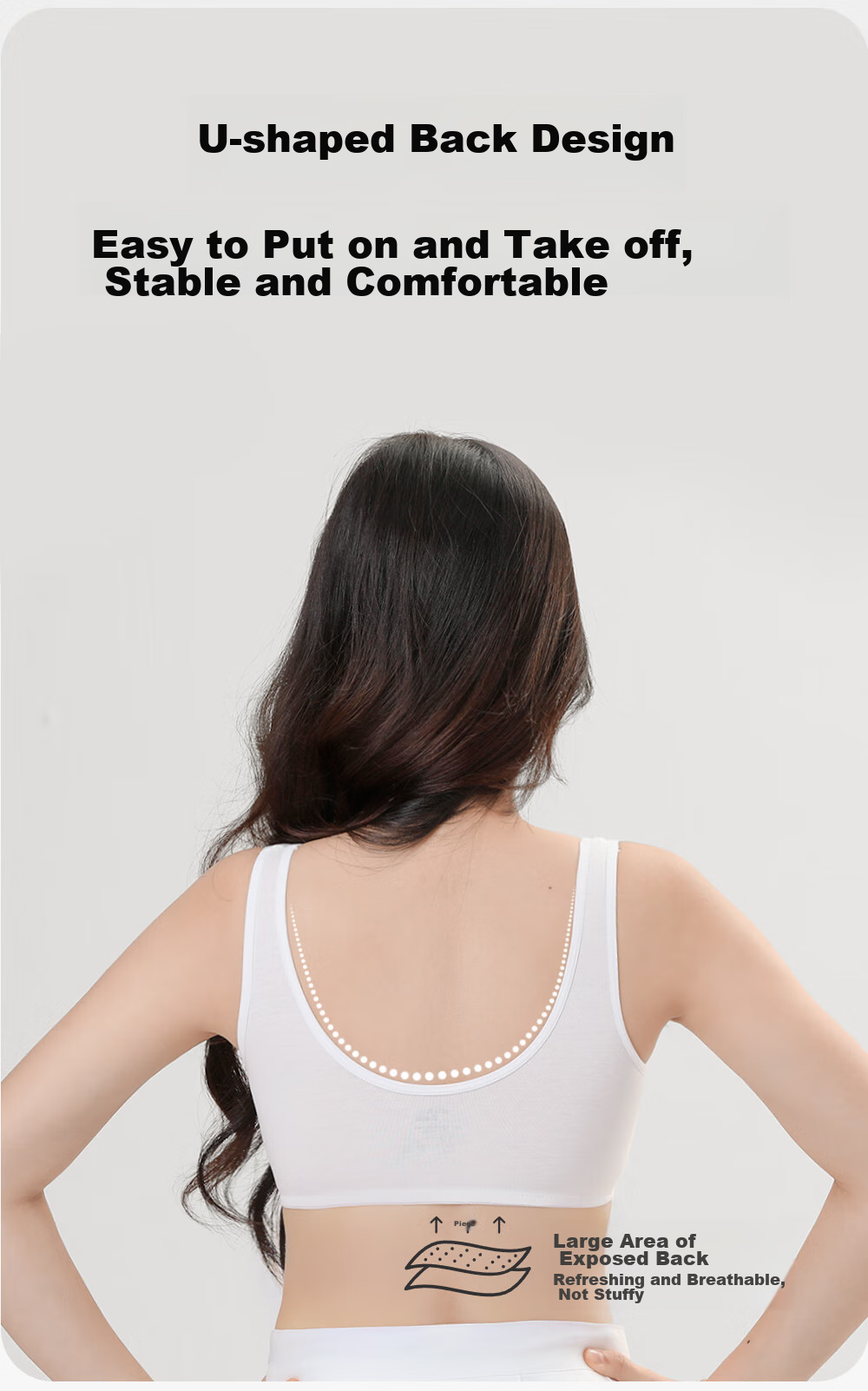 Ailier &ouluola Teenage Bra for High School Girls, Puberty Bra for 16-18 Year Olds, Three-Stage Pure Cotton Girls' Brassiere 75B 11
