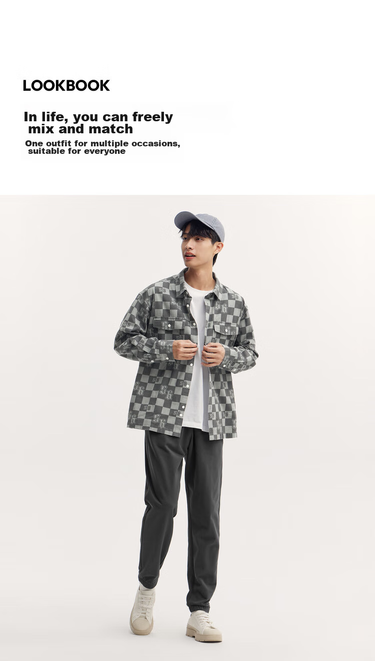 Semir Casual Pants for Men, Simple Solid Color Versatile Knitted Trousers, Autumn Drawstring Ankle-Tied Pants, Sporty Style 101524127121 6