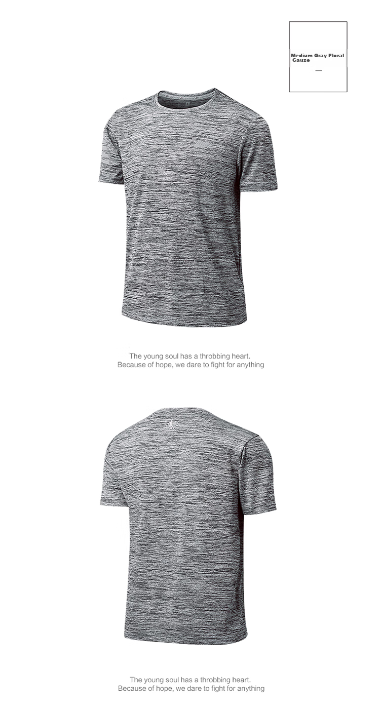 Jordan Men's Short Sleeve T-Shirt Thin Quick-Dry Sports Round Neck Ice Silk Casual Running Fitness Top 31