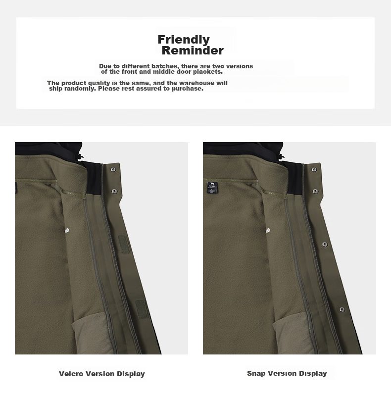 CAMEL Men's Three-In Detachable Outdoor Windproof Waterproof Mountaineering Jacket, 1071 M 1