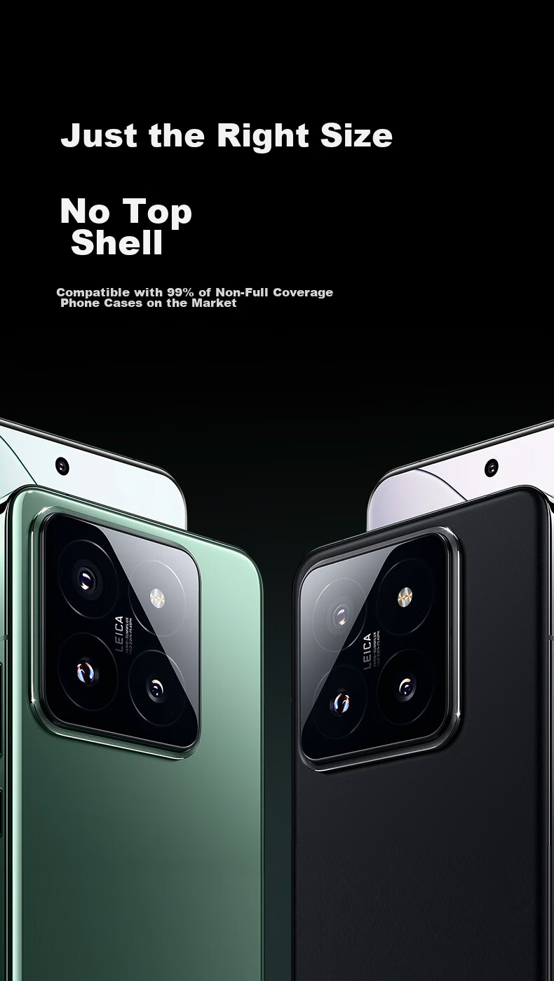 ESR [2 Pieces] Camera Lens Protector for Xiaomi 14 Pro, Tempered Glass, High-Definition Rear Camera Anti-Fingerprint Full Coverage No Pixel Loss Scratch-Resistant Wear-Resistant Protective Phone Lens Film 3