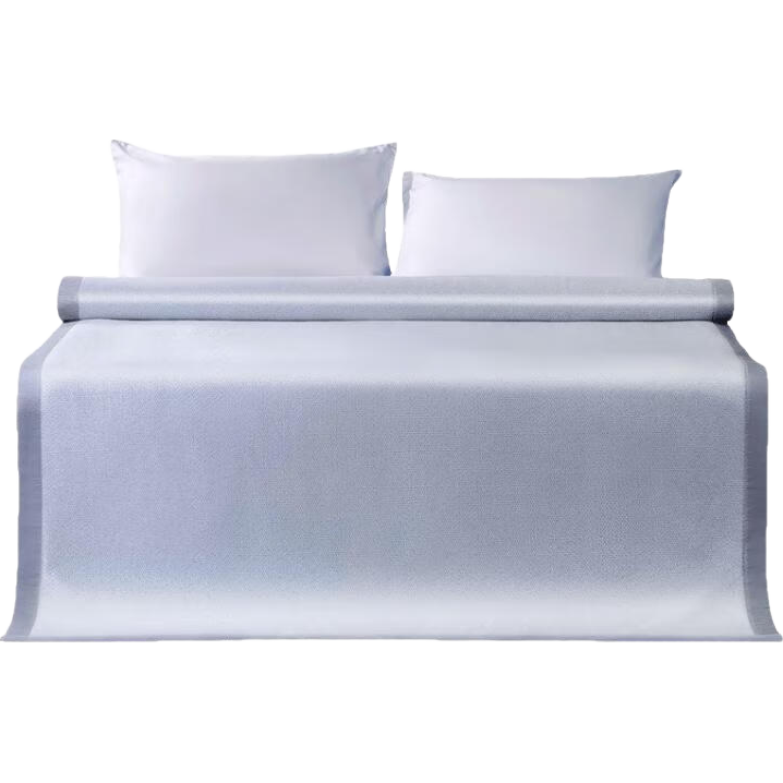 FUANNA Cooling Mat, Kerys, Antibacterial Cool-Feeling Soft Mat, Double Size Three-Piece Set, Gray 1.5*2 Meters [Washable]