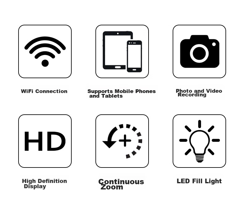 MIXOUT Digital Microscope, Electronic Magnifier, WiFi Connection to Smartphone for Photography And Video Recording, Industrial Circuit Board Repair 2