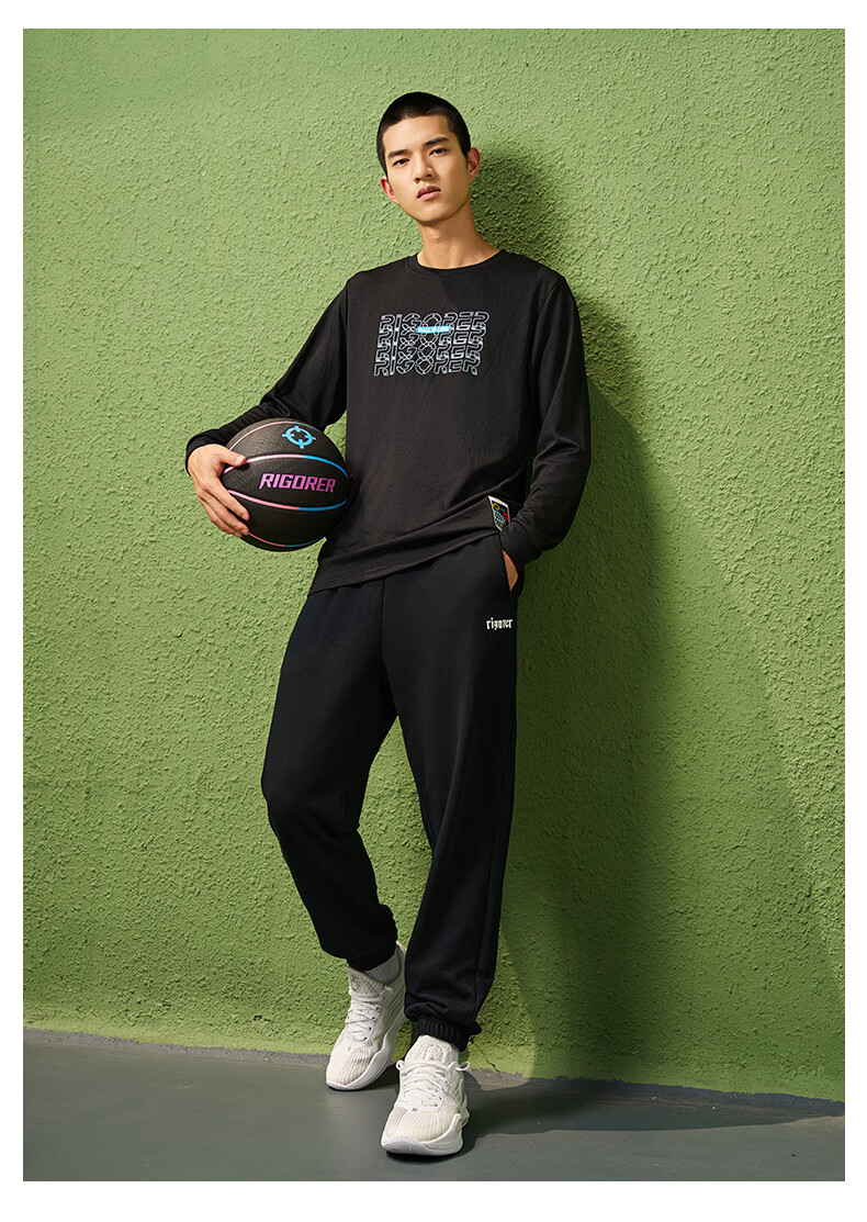 Zhunzhe Men's New Sports Running Casual Straight-Leg Knit Pants 16