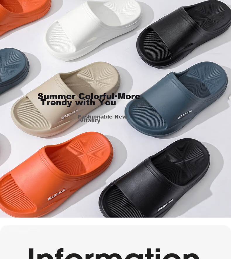 Huili Men's Slippers, Sports Bathroom Indoor And Outdoor Wear, Non-Slip Thick-Soled Sandals, HL0273 Orange Color, Size 44-45 6