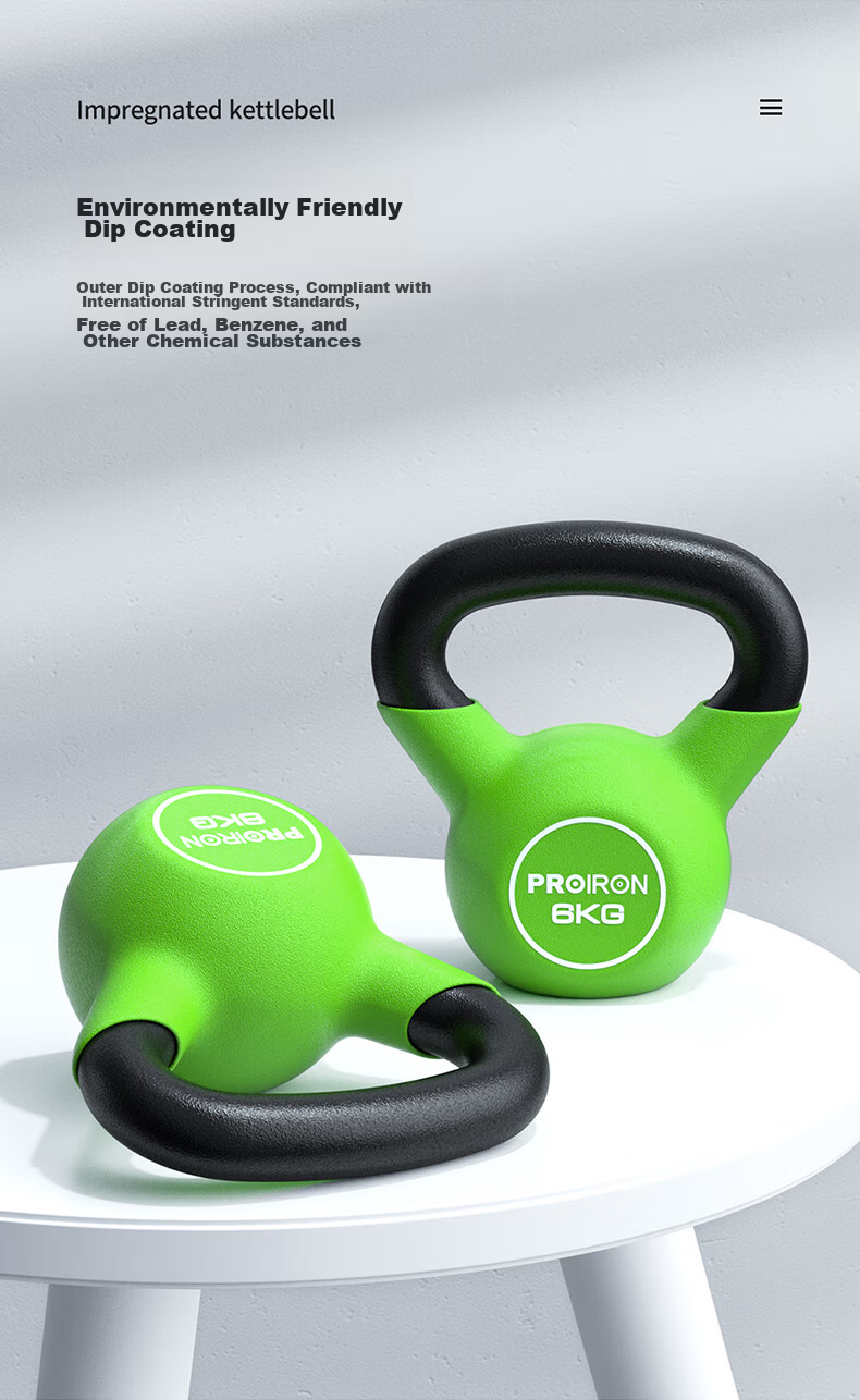 PROIRON Puli'ai Kettlebell for Men And Women, Fitness Kettlebell, Cast Iron Squat Kettlebell, Deep Squat And Glute Exercise Equipment, Powder-Coated, 14KG 6