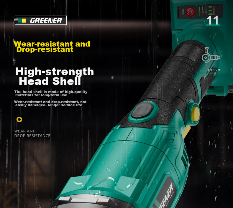 Greenlin Lithium Battery Brushless Angle Grinder 25-Piece Set Cordless Cutting Polishing Grinding Rotary Angle Grinder 23