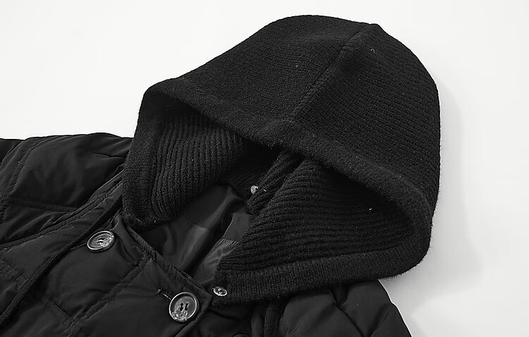 Dme [50D Cotton-Like Memory] Winter Lightweight 90% Duck Down Detachable Knitted Hooded down Jacket 7