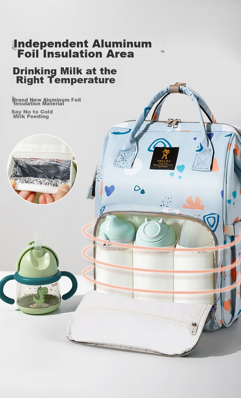 Xinandai Mommy Bag, Work And Travel Backpack, Multifunctional Large Capacity Maternity Bag, Fashionable Handheld Backpack 10