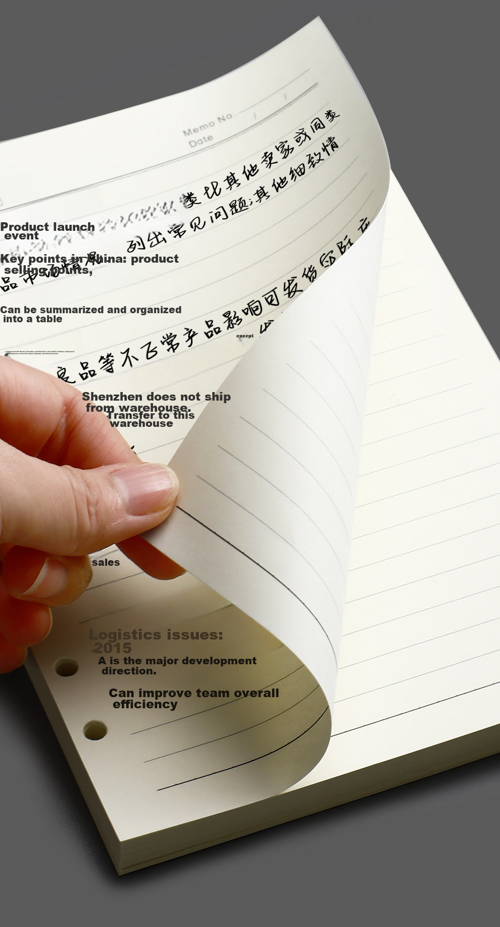 Jiaranheng Loose-Leaf Refill Paper, 4-Hole, Suitable for A4 Loose-Leaf Notebooks And Notebooks, Thickened Blank Refill Pages 11