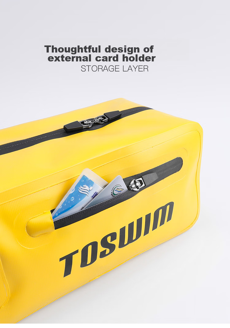 TOSWIM Swimming Bag for Men And Women, Waterproof Toiletry Storage Bag, Handbag, Fitness Sports Bag Equipment, Ink Fish Black 4