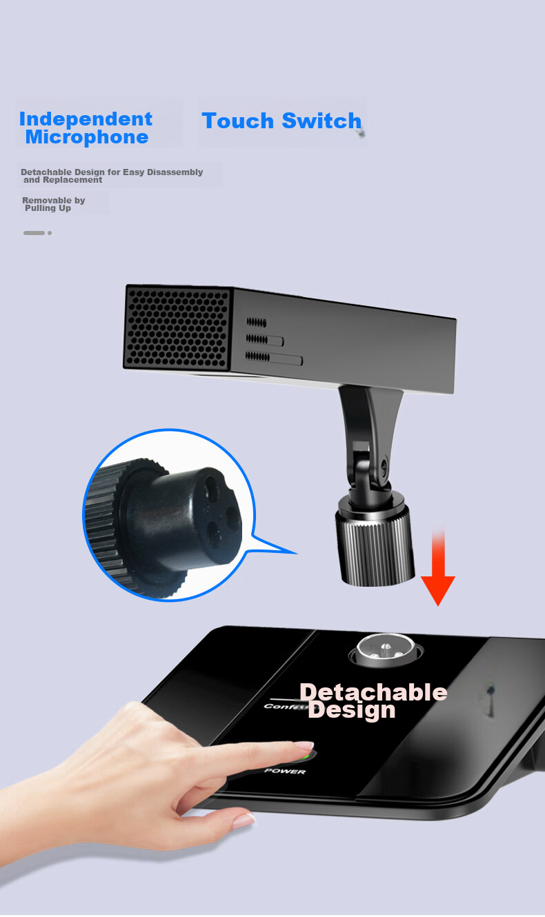 SAST Ok-31 Four-In Wireless Gooseneck Microphone, Conference Engineering Portable Receiver, Large-Scale Event Public Address System, Professional Adjustable Frequency Capacitor Microphone, Black 13