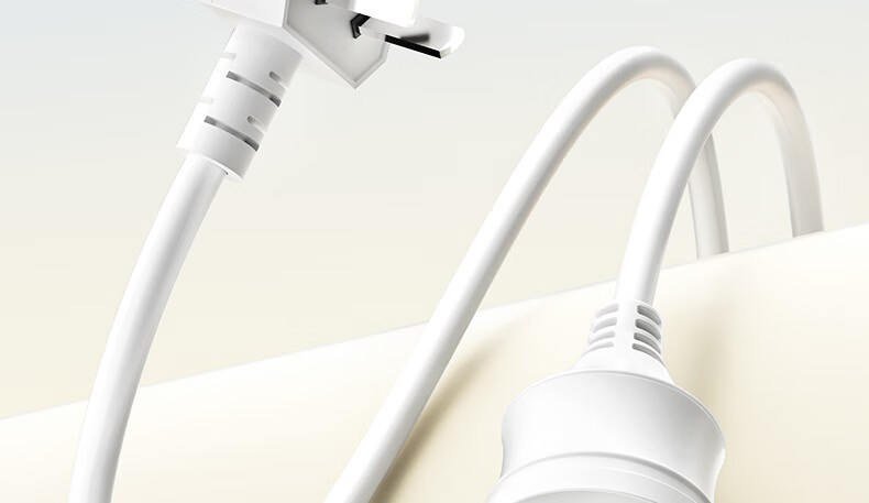 Intman New National Standard 0.8m Power Strip Extension Cord 10A Three-Hole Three-Core Plug Socket Household Soft Wire Extension Cord for Rice Cooker 2