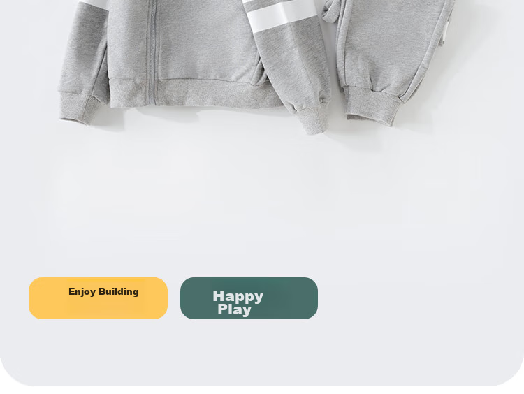 NUBIWU Children's Outfit, Boys' Spring Sports Stand-Collar Long-Sleeve Top And Pants, Preppy Style Two-Piece Set, Casual Spring Children's Clothing 3