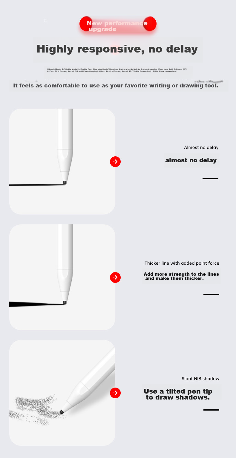 Bkayp Stylus Pen Compatible with Huawei, Suitable for Huawei Handwriting Capacitive Stylus Pencil, Touchscreen Pen for Mobile Phones, Tablets, MatePad11/M6 Honor/iPad Xiaomi/Android 8
