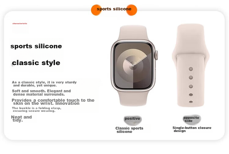 WITGOER Silicone Watch Band Compatible with Apple Watch Series 11/10/9/8/7, Sports IWatch 6/SE/Ultra2 for Men And Wome 6
