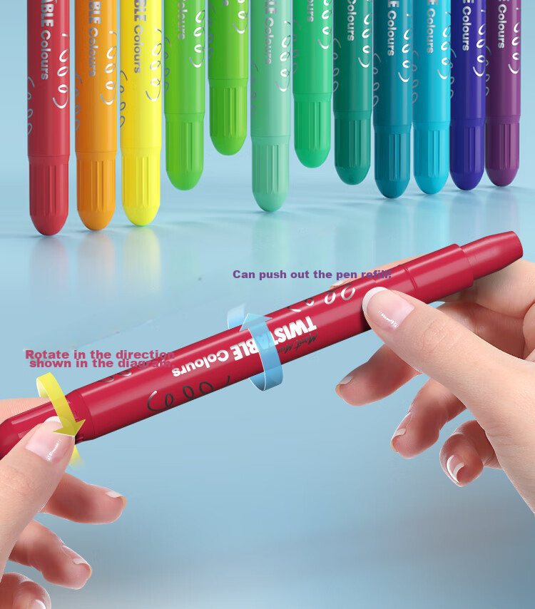 [Low Price Online] Mont Marte (Mont Marte) Colorful Sticks 3-Pack, Drawing Sticks, Rotating Crayons, Children's Oil Pastels, Non-Staining Drawing Sticks Set, Kindergarten Painting Kit Refill P-NX Art Sketching 22