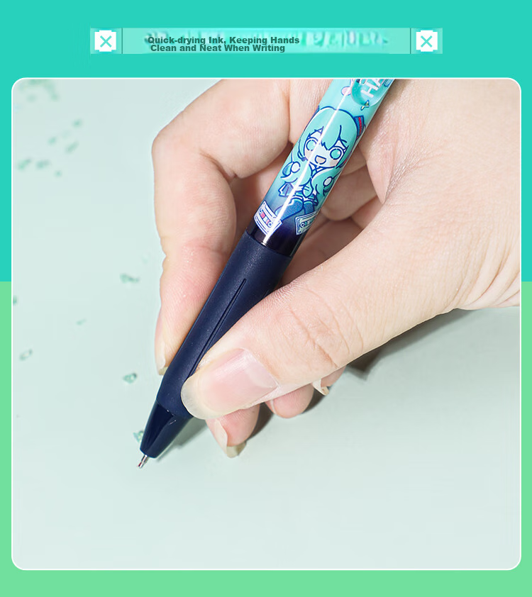 GuangBo Future Boy Push-Button Blind Box Gel Pen, Black 0.5mm Smooth ST Tip Exam Pen Writing Pen Signature Pen 1 Piece CY998004 11