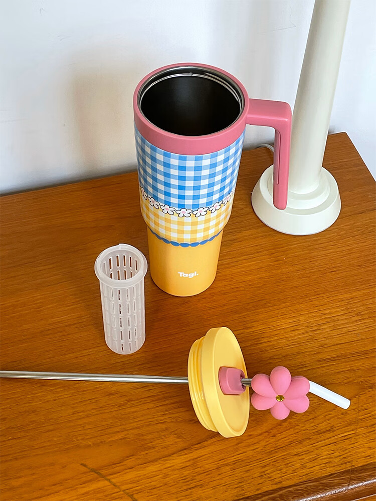 Tagi, Tiaohua Tiantan Straw Autumn And Winter Insulated Cup, 316L Stainless Steel Inner Liner, Duntun Cup, Hot Water Cup, Mid-Autumn Festival Gift 13