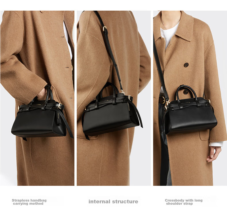 JONBAG Leather Kelly Bag Strap Handbag for Women, Elegant Red Wedding Bag 2026 New Style Wedding Souvenir Gift for Girlfriend 5