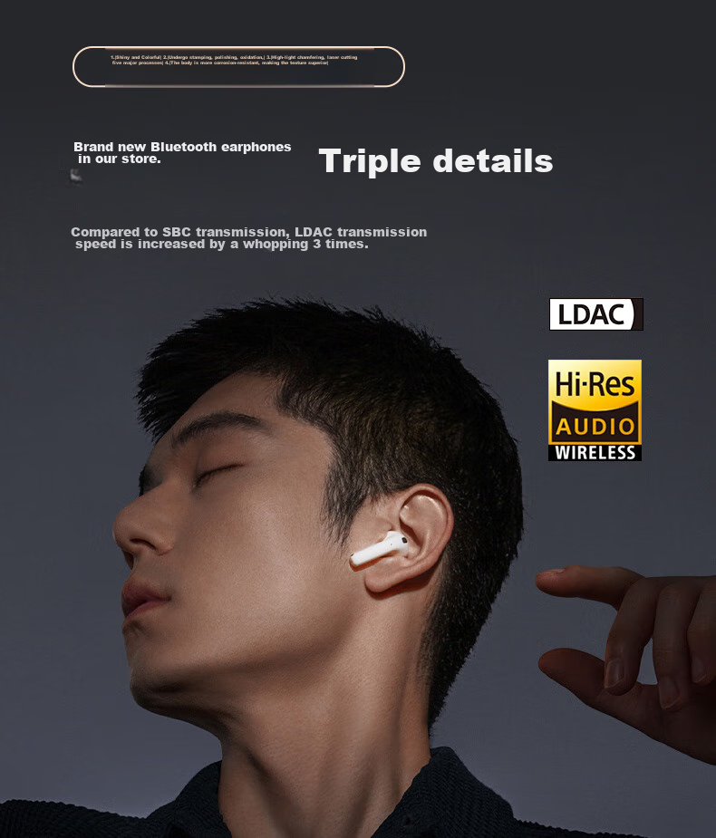 Manbuzhehuazai Evo Pro Wireless Bluetooth Headphones, Hybrid Active Noise Cancellation, Gold Standard Certified, Compatible with Apple, Huawei, Xiaomi, Midnight Blue 7
