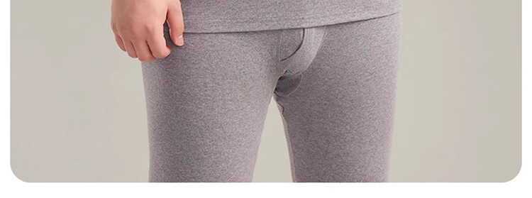 Me feeling Men's Plus Size Cotton Thermal Underwear Set Loose Thin Cotton Sweater Autumn Winter 23