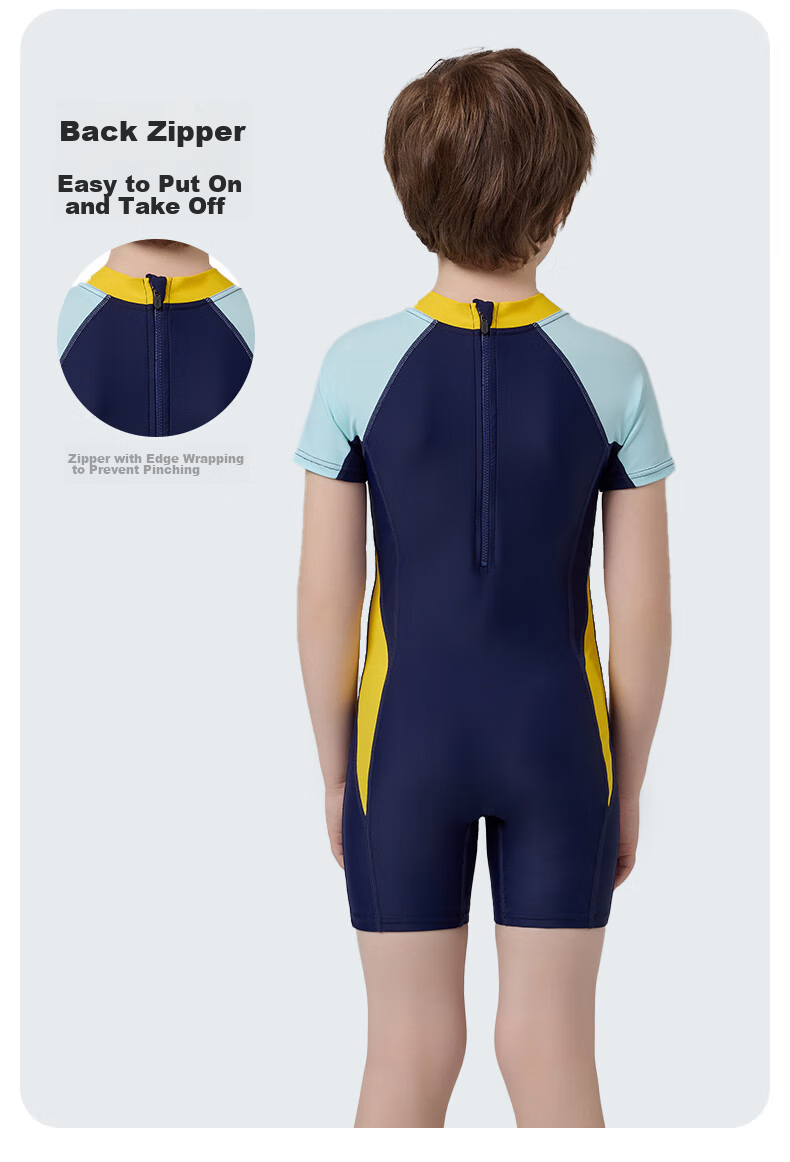 SWANS Children's Swimsuit, Boys' One-Piece Square-Leg Swimwear, Surfing Suit for Older Kids And Toddlers, Swimming Trunks, Size 140 10