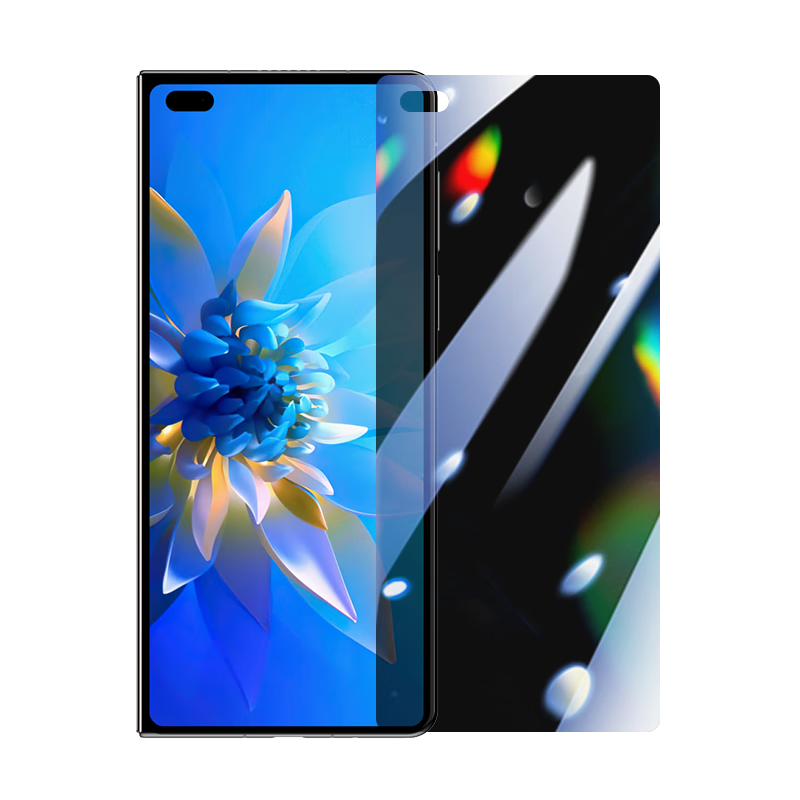 LLUNC [2-Pack] Privacy Screen Protector for Huawei MateX2, Tempered Glass Film for MateX2 Collector's Edition, Full Coverage High Definition Anti-Drop Anti-Peeping Screen Protector for Foldable Outer Scree