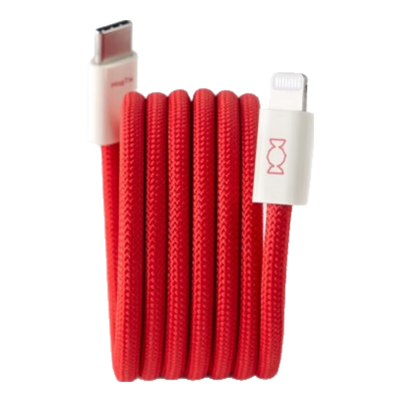 CANDYSIGN Candy Factory MagTie Hard Candy, Fully Magnetic Adhesive Strap, C-L Jinghong Apple, MFi Certified Charging Cable, Data Cable, Fast Charging Type-C IPad
