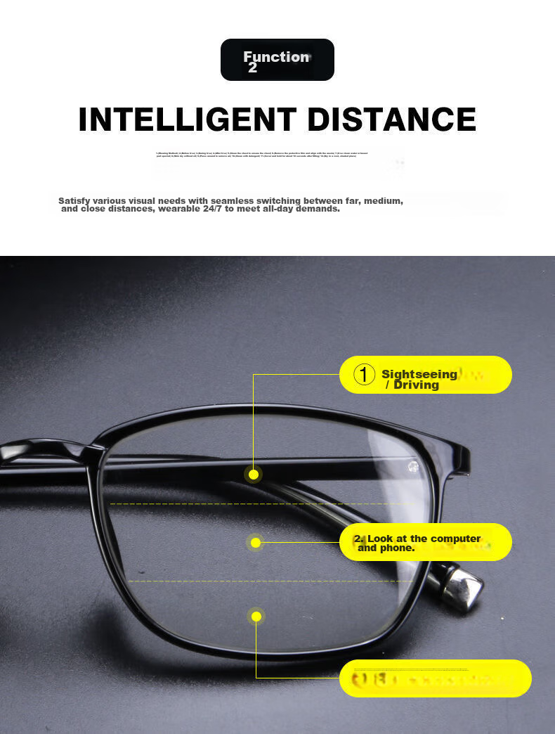 LESCA LUNETIER Reading Glasses for Men And Women, High-Definition Ultra-Light Fashion Anti-Blue Light Presbyopic High-Quality Resin Reading Glasses 100 Degrees 6