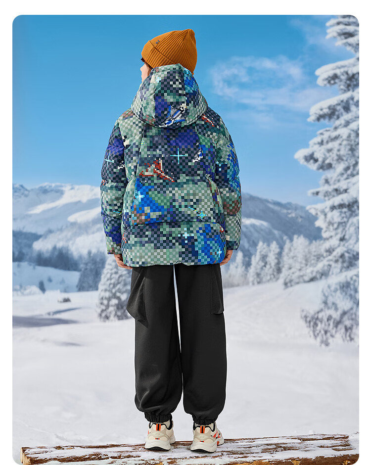 Balabala Kids Toy Down Jacket Boys Hooded Children's Clothing 2025 Winter Protective [Mall Same Style] 202425107101 10