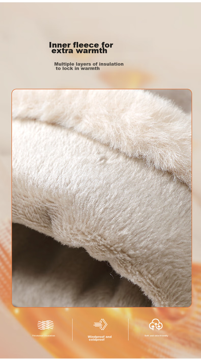 MISSION UV Sheepskin Warm Gloves for Women, Thick And Fleece-Lined for Winter, Autumn And Fall, Suitable for Cycling And Driving, Windproof And Cold-Resistant, Touchscreen Compatible 3