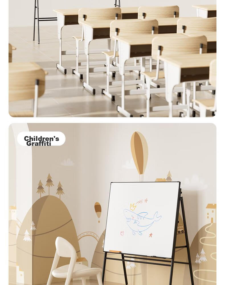 Deli Frameless Whiteboard 180*90cm, A-Type Frame with Magnetic Office Meeting Whiteboard, Frame-Style Writing Board, Includes Eraser, Whiteboard Markers, Magnetic Pins, 8786 9