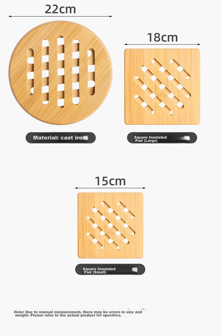 Banwu Life Stainless Steel Pot Holder Heat Insulation Mat High Temperature Resistant Anti-Scald Dining Table Mat Kitchen Pot Bottom Mat Casserole Mat Pot Rack Base 12