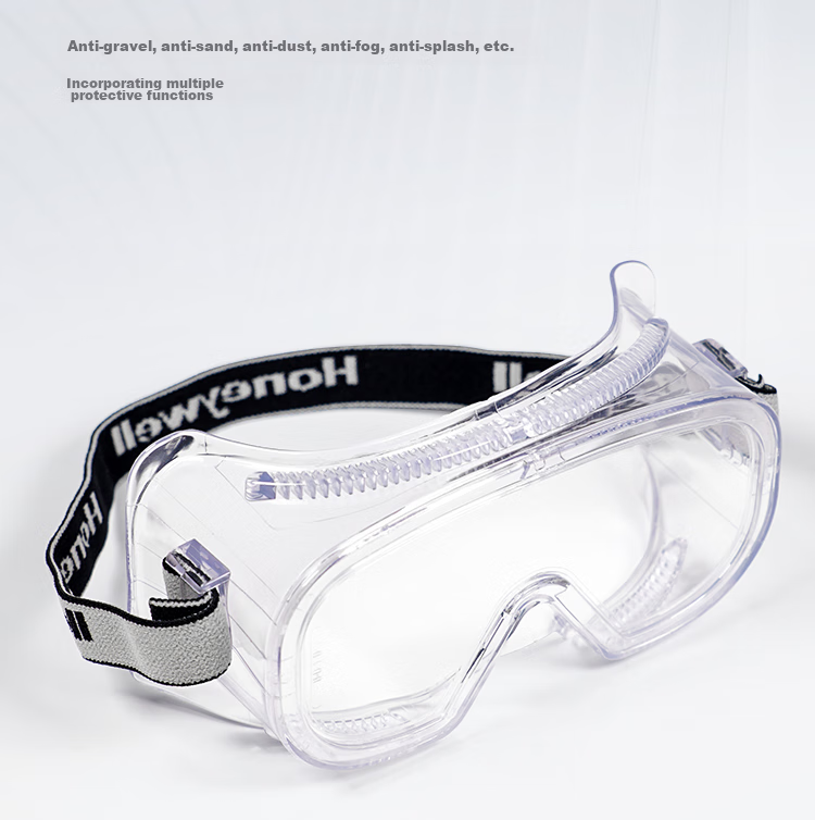 Honeywell Safety Goggles 200100, Windproof, Sandproof, Dustproof, Pollen And Catkin Protection Glasses, Anti-Fog, Splash-Resistant, LG100A Protective Eyewear, 1 Pair 10