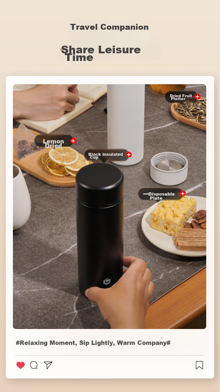 JD Original Insulated Cup, Portable Thermos for Hot And Cold Drinks, 304 Stainless Steel Cup for Male And Female Students, 400ml 3