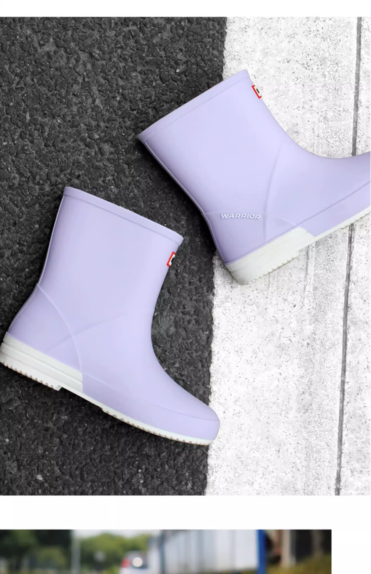 Huili Women's Fashionable Outdoor Waterproof Shoes, Non-Slip Wear-Resistant Rubber Shoes, Rain Boots 13-1, Green, Size 40 7