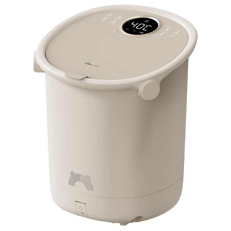 Bear Foot Soaking Tub Electric Automatic Massage Sterilization Constant Temperature Heating Deep Foot Bath Bucket for Calves Practical New Year Gift for Parents and Elders