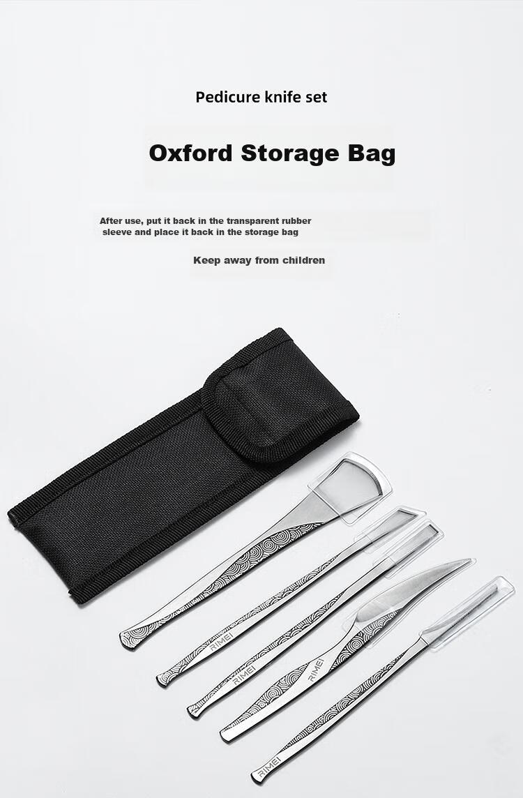 Jindarimei Yangzhou Sanbaodao Pedicure Knife Set, Callus Removal Tool Kit for Dead Skin And Thick Toenails, Ingrown Toenail Scraper 10