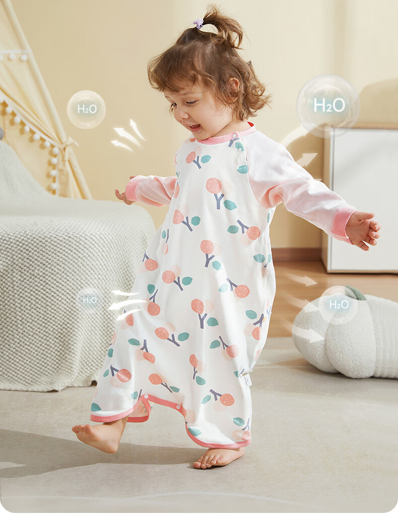 Beitaisi Baby Clothes, Spring And Autumn Cotton Pajamas, All-Season Infant Nightgown, Anti-Kick Blanket, Belly Protection, Cold Prevention Sleepwear 23
