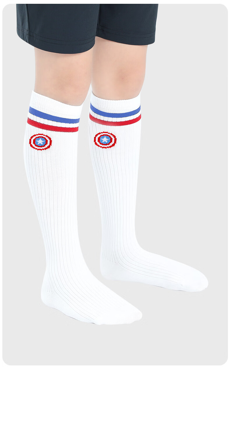 Disney Children's Mid-Calf Socks, Boys' Long Socks, Girls' Spring And Autumn White Long Socks, Summer Thin Soccer Socks, Baby High Socks 11