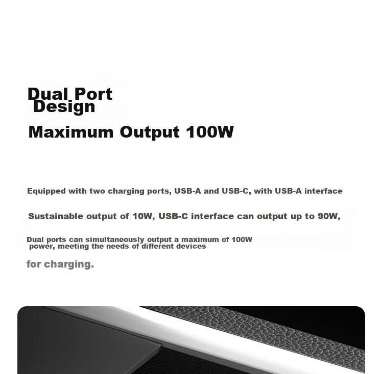 MI Car Charger Super Fast Charging Version with Data Cable, Single Port 90W Dual Port 100W High Power Multi-Functional Car Charger Suitable for MI 17 Phone/MI YU7GT 3