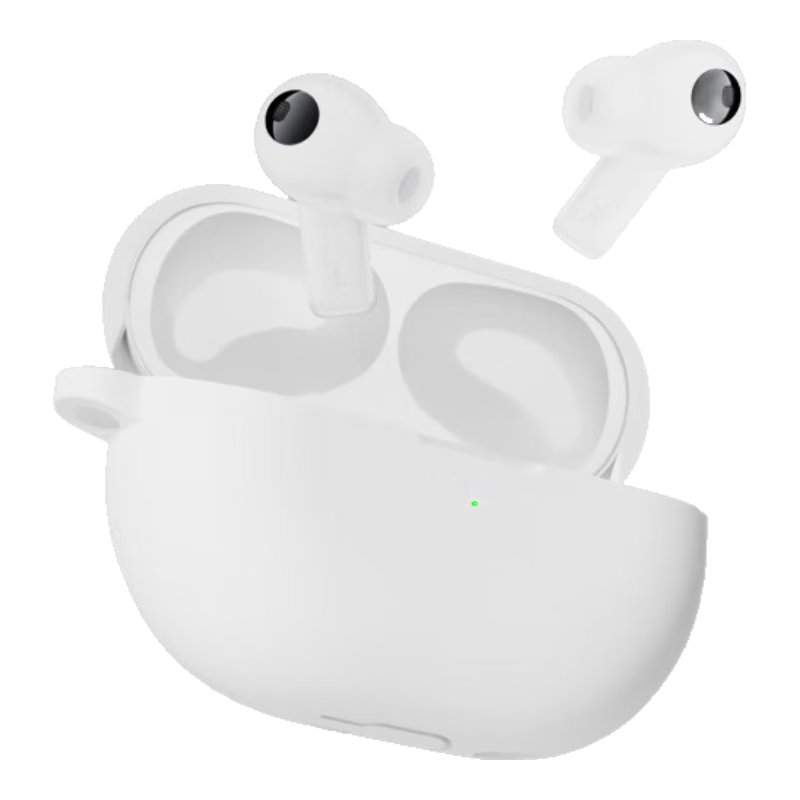 ESCASE Huawei FreeBuds Pro 3 Protective Case, Bluetooth Earphone Storage Box, Liquid Silicone Soft Shell, Full Coverage Anti-Drop Ultra-Thin Protective Case, I9 White