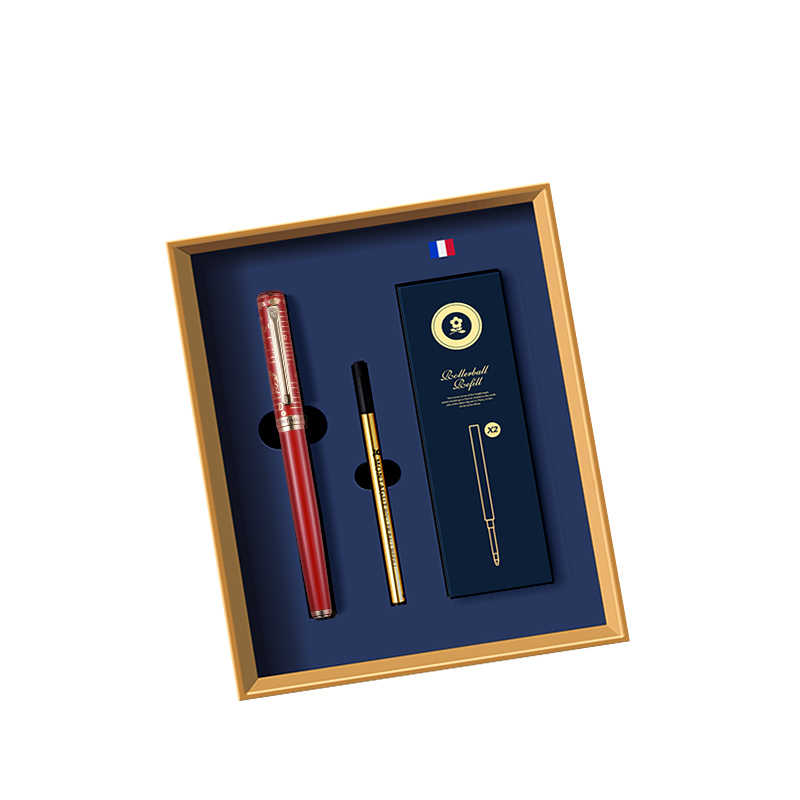 MONTAGUT [Mid-Autumn Festival Gift] Signature Pen for Men And Women, Black High-End Business Ballpoint Pen, Tiger Embossed Series Hong Li Ya 0.5mm